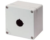 Elfin Push-button enclosure, 1 hole Ø 22, 92x92x70mm